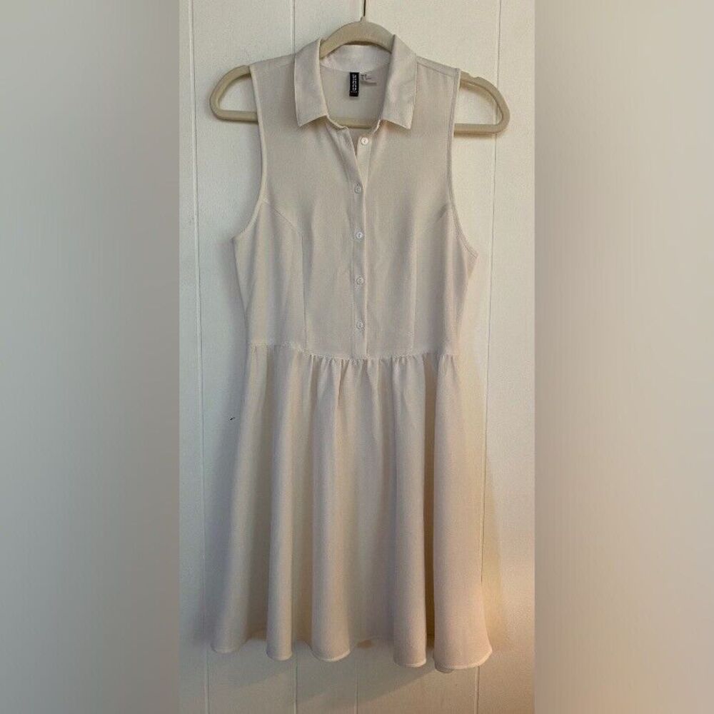 Divided Dress Women’s 6 Ivory White Drop Waist Summer Preppy
